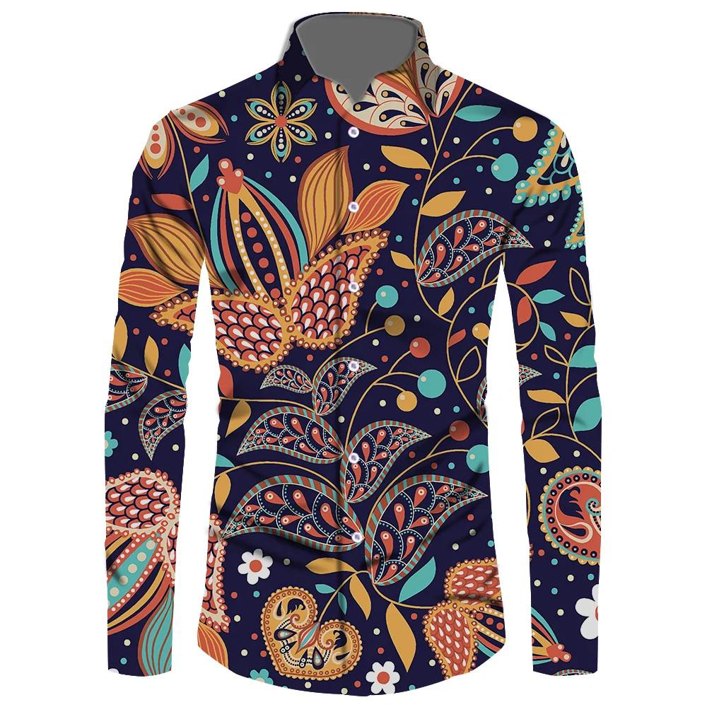 Рубашка мужская оверсайз с длинным рукавом, повседневная Бандана с принтом, в стиле пэчворк, европейская ретро, с цветочным узором, осень
Рубашка мужская оверсайз с длинным рукавом, повседневная Бандана с принтом, в стиле пэчворк, европейская ретро, с цветочным узором, осень