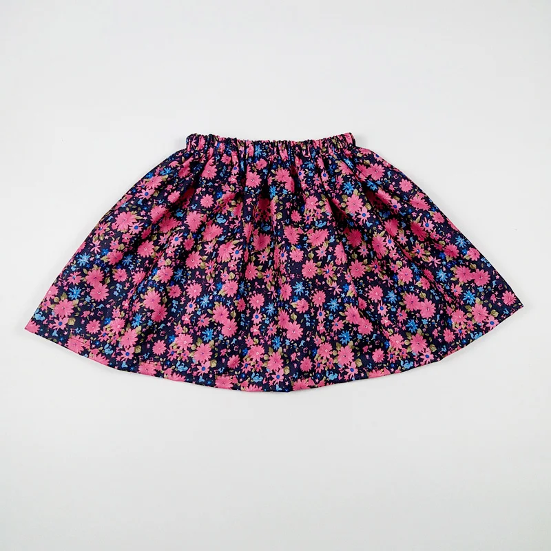 2020 г. Дешевая детская юбка с цветочным принтом летние юбки-пачки для маленьких