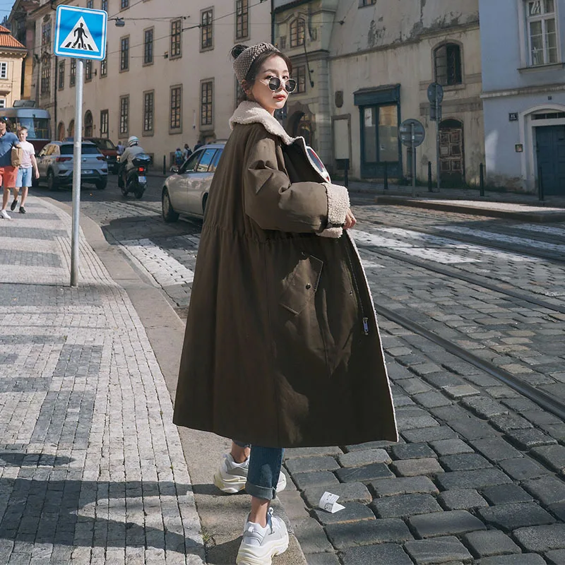 Photo Shoot Main Push Hot Selling Cotton Coat Women's Mid-length Winter Lambs Wool Coat Fashion INS Hong Kong Style Korean-style
Photo Shoot Main Push Hot Selling Cotton Coat Women's Mid-length Winter Lambs Wool Coat Fashion INS Hong Kong Style Korean-style