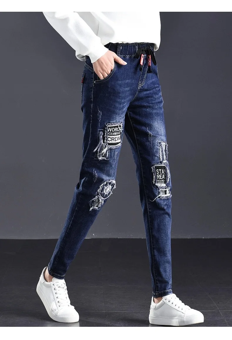 Boyfriend Ripped Jeans For Women Skinny Streetwear femme Denim Pencil Pants casual black ladyStretch jeans pants
Boyfriend Ripped Jeans For Women Skinny Streetwear femme Denim Pencil Pants casual black ladyStretch jeans pants