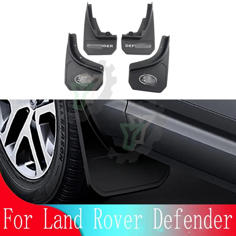 

For Land Rover Defender 2020 2021 2022 + Car Accessories Soft Rubber Front Rear Mudguards Fender Mud Flap Guard Splash Fenders