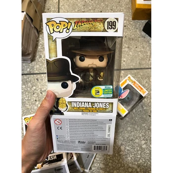 

Funko pop toys movies #199 Indiana Jones Vinyl dolls Action Figures brinquedos Collection Model Toys for Children gift with box