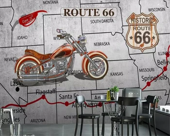 beibehang Customized 3D European and American Industrial Style Highway 66 Motorcycle Cement Wall Bar Mural Background Wall
beibehang Customized 3D European and American Industrial Style Highway 66 Motorcycle Cement Wall Bar Mural Background Wall
