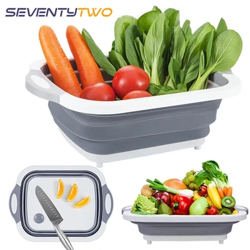 Kitchen Chopping Cutting Board Foldable Silicone Cutting Board Chopping Boards Washing Basket Drain Kitchen Organizer
Kitchen Chopping Cutting Board Foldable Silicone Cutting Board Chopping Boards Washing Basket Drain Kitchen Organizer
