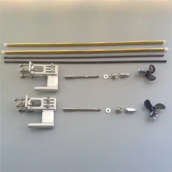 RC Brushless Electric Boat Model 4mm Flexible Drive Shaft Assembly CW CCW Propeller+Bracket+Copper Tube+Paddle Fork+Bullet+PTFE
RC Brushless Electric Boat Model 4mm Flexible Drive Shaft Assembly CW CCW Propeller+Bracket+Copper Tube+Paddle Fork+Bullet+PTFE
