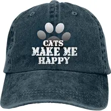 Cats Make Me Happy Sports Denim Cap Adjustable Unisex Plain Baseball Cowboy Snapback Hat
Cats Make Me Happy Sports Denim Cap Adjustable Unisex Plain Baseball Cowboy Snapback Hat