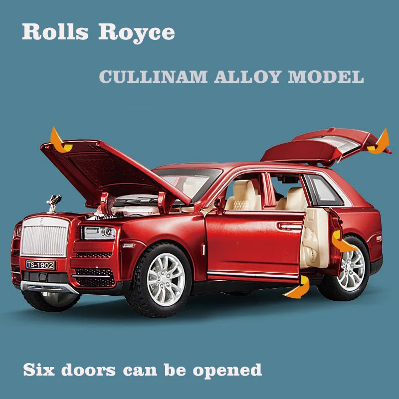 1:30 Rolls-Royce Cullinan Models Of Cars Metal Model Display Pull Back Car Sound And Light Doors Opened Toys For Kids Xmas Gifts
1:30 Rolls-Royce Cullinan Models Of Cars Metal Model Display Pull Back Car Sound And Light Doors Opened Toys For Kids Xmas Gifts