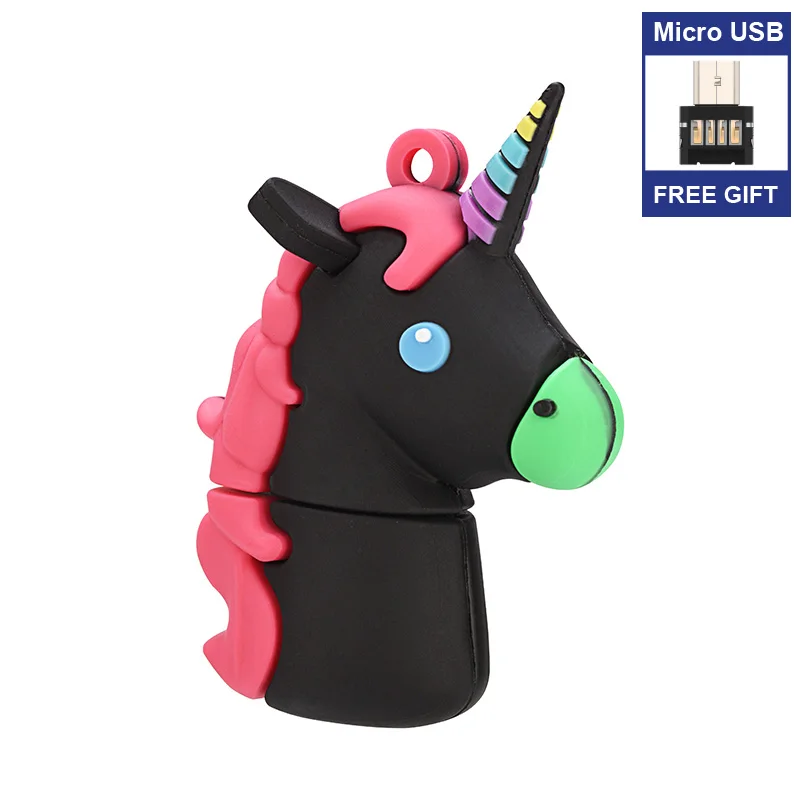 Free Micro USB adapter Capacity usb Flash Drive 64gb Unicorn pen drive 16gb u disk 128gb 8gb 4gb Cute animal pendrive 32gb Gift
Free Micro USB adapter Capacity usb Flash Drive 64gb Unicorn pen drive 16gb u disk 128gb 8gb 4gb Cute animal pendrive 32gb Gift