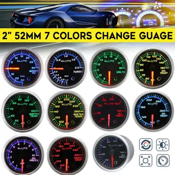 2'' 52mm Car Turbo Boost Oil Pressure Bar/PSI Water/Oil Temp C/F Voltage Meter Trans Temperature Gauge 7 Color LED Black Face
2'' 52mm Car Turbo Boost Oil Pressure Bar/PSI Water/Oil Temp C/F Voltage Meter Trans Temperature Gauge 7 Color LED Black Face