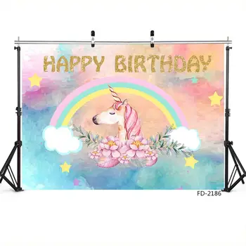 Dreamy Cartoon Unicorn Happy Birthday Banner Background For Baby Shower Children Portrait Photography Backdrop Photo Studio Prop
Dreamy Cartoon Unicorn Happy Birthday Banner Background For Baby Shower Children Portrait Photography Backdrop Photo Studio Prop