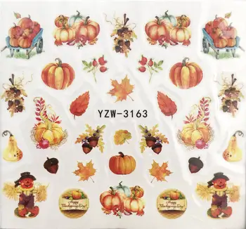 YZWLE 1PC Nail Stickers Maple Leaf / Clown / Pumpkin Water Decal Animal Flower Plant Pattern Sticker Nail Art Decoration
YZWLE 1PC Nail Stickers Maple Leaf / Clown / Pumpkin Water Decal Animal Flower Plant Pattern Sticker Nail Art Decoration