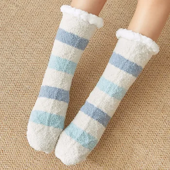 Ladies Stockings Fleece Lined Stripes Mid Calf Thermal Hosiery Winter Warm Casual Fluffy Women's Socks Soft
Ladies Stockings Fleece Lined Stripes Mid Calf Thermal Hosiery Winter Warm Casual Fluffy Women's Socks Soft