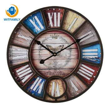 Industrial Wind Large Decorative Nostalgic Retro Clocks Living Room Bar Cafe Personality Loft Beautiful Colorful Wall Clock
Industrial Wind Large Decorative Nostalgic Retro Clocks Living Room Bar Cafe Personality Loft Beautiful Colorful Wall Clock
