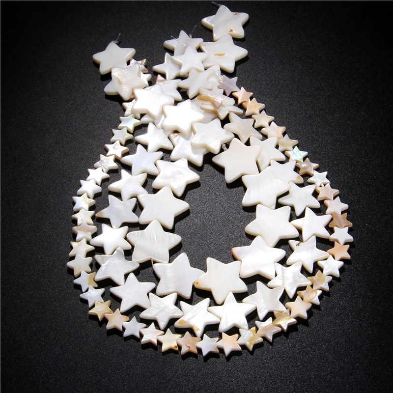 Natural Star Shape Shell Beads Round Mother of Pearl Shell Stone Bead for Jewelry Making DIY Bracelet Necklace Stone Strand 15''
Natural Star Shape Shell Beads Round Mother of Pearl Shell Stone Bead for Jewelry Making DIY Bracelet Necklace Stone Strand 15''