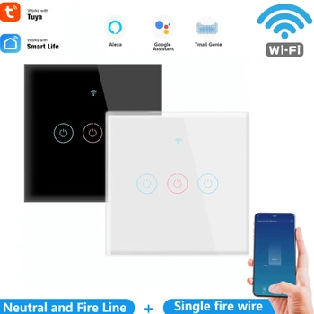 EU Tuya Smart Life APP WiFi Smart Light Switch Touch Sensor Smart Wall Switch Work With Alexa Amazon Google Home Smart Home
EU Tuya Smart Life APP WiFi Smart Light Switch Touch Sensor Smart Wall Switch Work With Alexa Amazon Google Home Smart Home