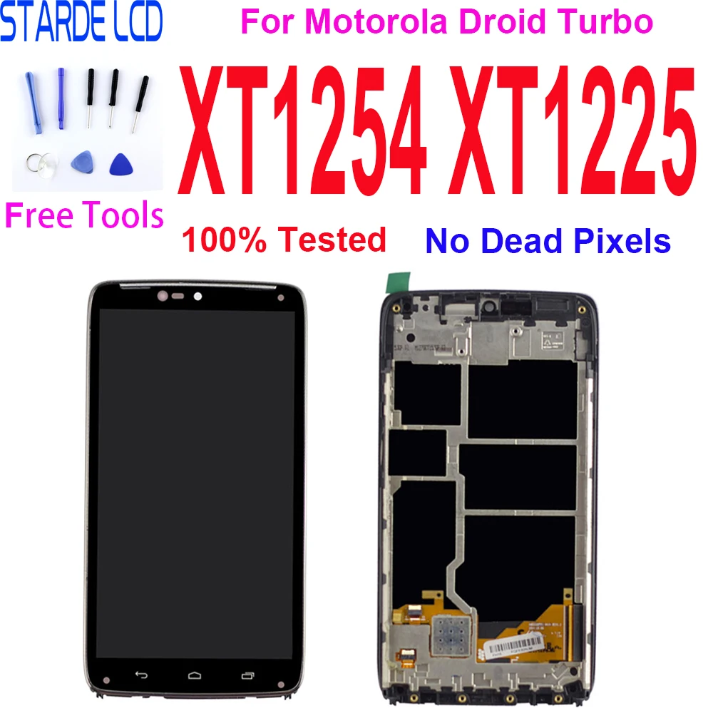 5.2'' LCD Display For Motorola Moto Droid Turbo XT1254 XT1225 Touch Screen Digitizer Assembly Replace AMOLED With Frame
5.2'' LCD Display For Motorola Moto Droid Turbo XT1254 XT1225 Touch Screen Digitizer Assembly Replace AMOLED With Frame