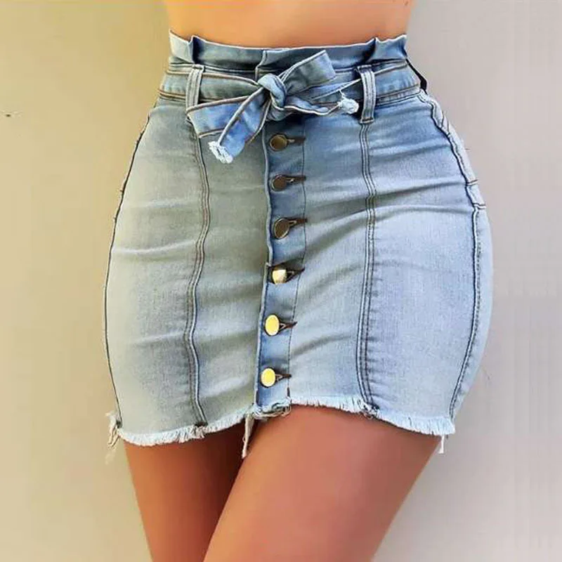 1X high waist elastic lace up denim skirt single breasted Street buttock skirt short skirt for women good quality
1X high waist elastic lace up denim skirt single breasted Street buttock skirt short skirt for women good quality