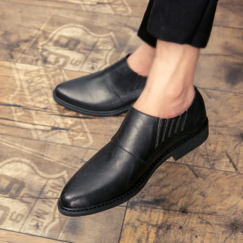 Solid Slip-On Formal Men's Dress Shoes Classics Oxfords Retro Low Pointed Toe Solid Spring Autumm Men Shoes Genuine Leather
Solid Slip-On Formal Men's Dress Shoes Classics Oxfords Retro Low Pointed Toe Solid Spring Autumm Men Shoes Genuine Leather
