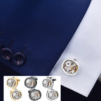 SAVOYSHI Mechanical Watch Movement Cufflinks for Mens Functional Watch Mechanism Cuff Links Shirt Cuff buttons Brand Jewelry
SAVOYSHI Mechanical Watch Movement Cufflinks for Mens Functional Watch Mechanism Cuff Links Shirt Cuff buttons Brand Jewelry