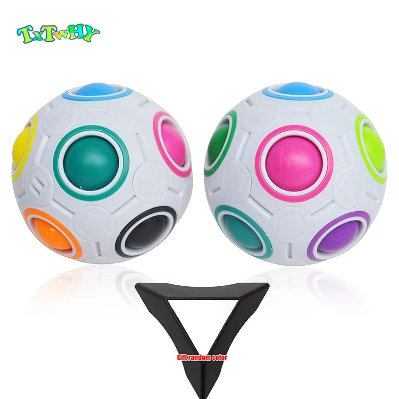 Fun Creative Spherical Magic Cube Speed Rainbow Football Ball Puzzle Children Learning Educational Fidget Magic Cube Toys
Fun Creative Spherical Magic Cube Speed Rainbow Football Ball Puzzle Children Learning Educational Fidget Magic Cube Toys