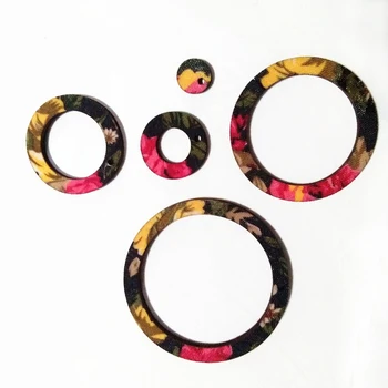 Hollow Out Circle Wood Beads Jewelry Making Parts Both Side Cloth Art Circle Wood Pendant DIY Accessories Many Style 12 set/lot
Hollow Out Circle Wood Beads Jewelry Making Parts Both Side Cloth Art Circle Wood Pendant DIY Accessories Many Style 12 set/lot