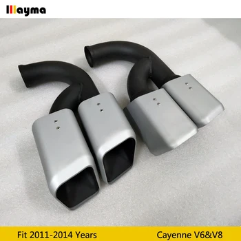 Silver Tail Exhaust Tips Muffler Pipe For Porsche Cayenne V6 V8 2011 2012 2013 2014 Cayenne S GTS Stainless Steel mufflers 1pair
Silver Tail Exhaust Tips Muffler Pipe For Porsche Cayenne V6 V8 2011 2012 2013 2014 Cayenne S GTS Stainless Steel mufflers 1pair