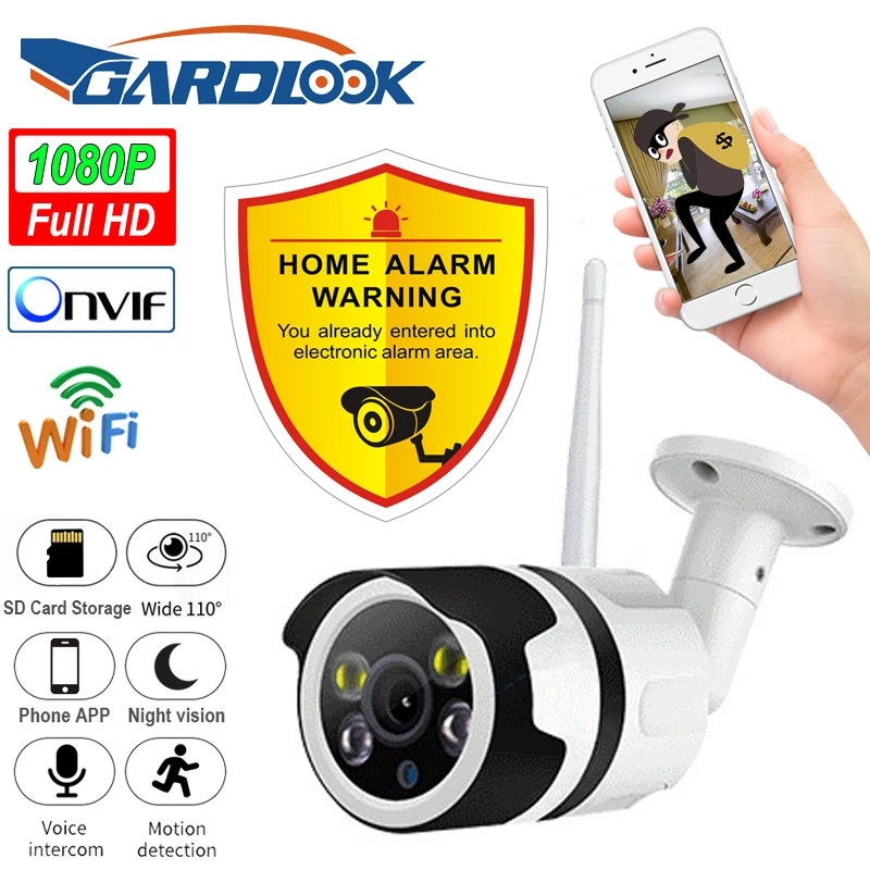 1080P Outdoor Wifi IP Camera Waterproof Camera P2P ONVIF Audio 2MP Security CCTV Camera Video Surveillance
1080P Outdoor Wifi IP Camera Waterproof Camera P2P ONVIF Audio 2MP Security CCTV Camera Video Surveillance