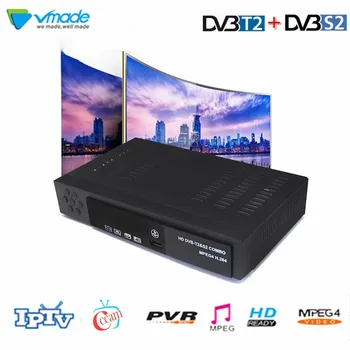 Vmade DVB-T2 DVB-S2 Terrestrial Satellite TV Receiver Combo TV Box Support cccam IPTV H.264 Set Top Box for Russia Europe
Vmade DVB-T2 DVB-S2 Terrestrial Satellite TV Receiver Combo TV Box Support cccam IPTV H.264 Set Top Box for Russia Europe