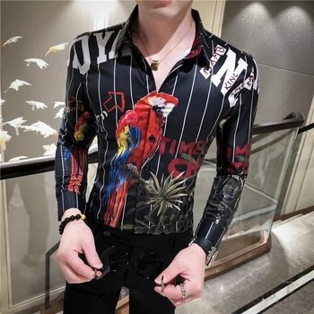 Spring New Pattern Printing Shirt Baroque Slim Fit Party Club Shirt Men Camisa Homem Male Long Sleeve Shirt Clothes M-3XL
Spring New Pattern Printing Shirt Baroque Slim Fit Party Club Shirt Men Camisa Homem Male Long Sleeve Shirt Clothes M-3XL