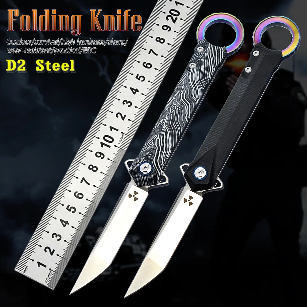 D2 Steel G10 Handle Folding Pocket Knife Outdoor Tactical Knife Portable Camping Keychain Edc Multifunctional Tool Knife Gift
D2 Steel G10 Handle Folding Pocket Knife Outdoor Tactical Knife Portable Camping Keychain Edc Multifunctional Tool Knife Gift
