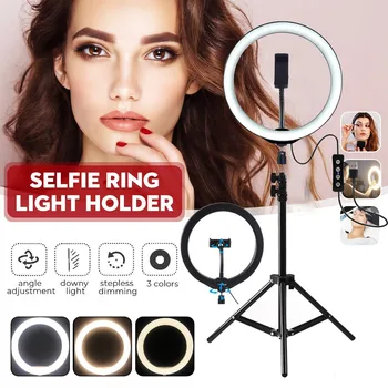 PULUZ PKT3035 10 Inch USB Video Ring Light 110cm Light Stand Dual Phone Clip for Youtube Live Streaming Photo Studio Kit
PULUZ PKT3035 10 Inch USB Video Ring Light 110cm Light Stand Dual Phone Clip for Youtube Live Streaming Photo Studio Kit