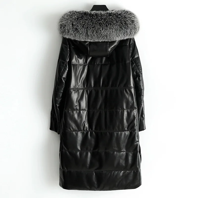 High Quality Thick Genuine Plus Size 3xl 4xl Leather Coat Winter Long Sleeve Outerwear Warm Sheepskin Fox Down Fur Hooded Coats 
High Quality Thick Genuine Plus Size 3xl 4xl Leather Coat Winter Long Sleeve Outerwear Warm Sheepskin Fox Down Fur Hooded Coats