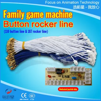 Game 110/187 terminal button inching line length wire harness for jamma arcade encoder with arcade push button or joystick
Game 110/187 terminal button inching line length wire harness for jamma arcade encoder with arcade push button or joystick