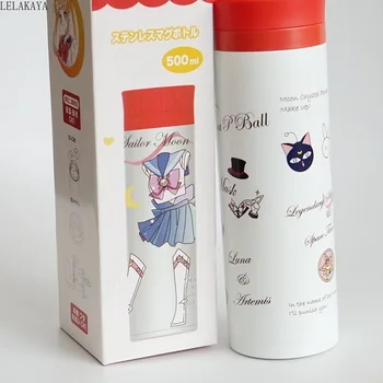 460ml Cartoon Anime Sailor Moon Tsukino Usagi Stainless Steel Vacuum Flask Thermal Cup Cute Luna Cat Travel Thermos cup Bottle
460ml Cartoon Anime Sailor Moon Tsukino Usagi Stainless Steel Vacuum Flask Thermal Cup Cute Luna Cat Travel Thermos cup Bottle