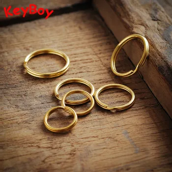 Pure Brass Key Ring Handmade Metal Copper Double Layer Round Keyring Men Women Car Metal Keychain Circle DIY Accessories Jewelry
Pure Brass Key Ring Handmade Metal Copper Double Layer Round Keyring Men Women Car Metal Keychain Circle DIY Accessories Jewelry