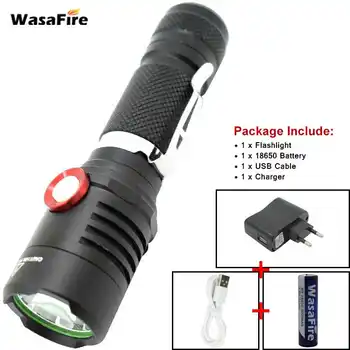 Powerful Ultra Bright LED Flashlight Portable Rechargeable XM-L2 Tactics Flashlights Outdoor Camping Hiking Penlight Torch Lamp
Powerful Ultra Bright LED Flashlight Portable Rechargeable XM-L2 Tactics Flashlights Outdoor Camping Hiking Penlight Torch Lamp