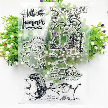 Hedgehogs and Baby Elephants Transparent Clear Silicone Stamp for DIY Scrapbooking Photo Decorative Card Making
Hedgehogs and Baby Elephants Transparent Clear Silicone Stamp for DIY Scrapbooking Photo Decorative Card Making