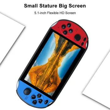 X12 Handheld Video Game Consoles Multifunctional Game Console 8GB 5.1" HD Screen Portable Game Player Support TF Card MP3 Player
X12 Handheld Video Game Consoles Multifunctional Game Console 8GB 5.1" HD Screen Portable Game Player Support TF Card MP3 Player