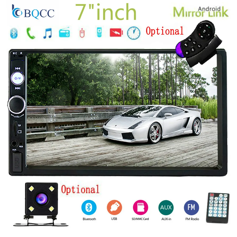 2 Din Car Radio 7"inch Touch Screen Auto Bluetooth Stereo Multimedia Player Autoradio USB/SD/LINK Support Rear View Camera
2 Din Car Radio 7"inch Touch Screen Auto Bluetooth Stereo Multimedia Player Autoradio USB/SD/LINK Support Rear View Camera