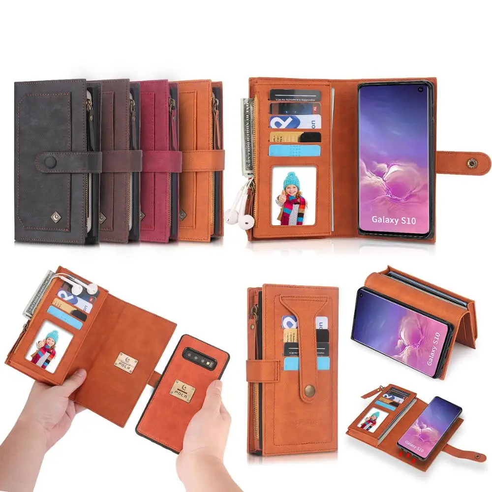 For Samsung Galaxy S8 S9 S10 Plus S10 Lite Wallet Leather Case Multi-functional fashion zipper Flip Stand Cover Mobile Phone Bag
For Samsung Galaxy S8 S9 S10 Plus S10 Lite Wallet Leather Case Multi-functional fashion zipper Flip Stand Cover Mobile Phone Bag
