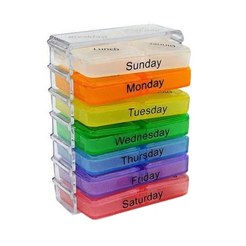 7 Days Pill Box 28 grids Pill Case Tablets Container Weekly Pillbox Tablet Sorter Medicine Dispenser Storage Box Pill Organizer
7 Days Pill Box 28 grids Pill Case Tablets Container Weekly Pillbox Tablet Sorter Medicine Dispenser Storage Box Pill Organizer