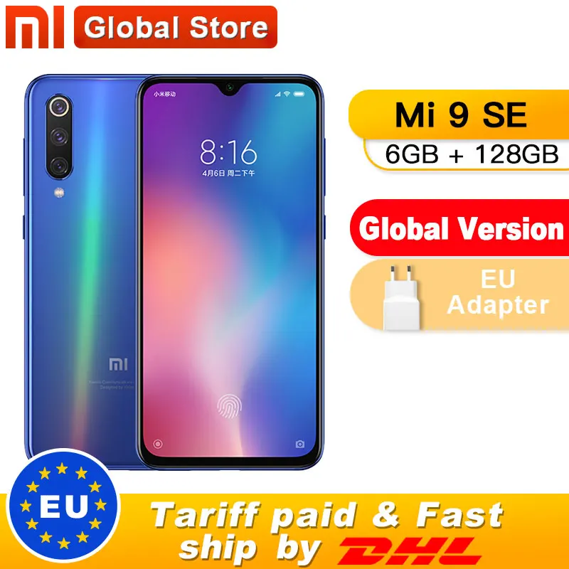 Глобальная версия Xiaomi mi 9 SE 6 ГБ 128 мобильный телефон Восьмиядерный процессор