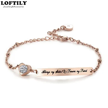 Always My Sister Forever My Friend Women Bracelet Gift Bangles for Women Friends Sisters Stainless Steel Love Bracelet Jewelry
Always My Sister Forever My Friend Women Bracelet Gift Bangles for Women Friends Sisters Stainless Steel Love Bracelet Jewelry