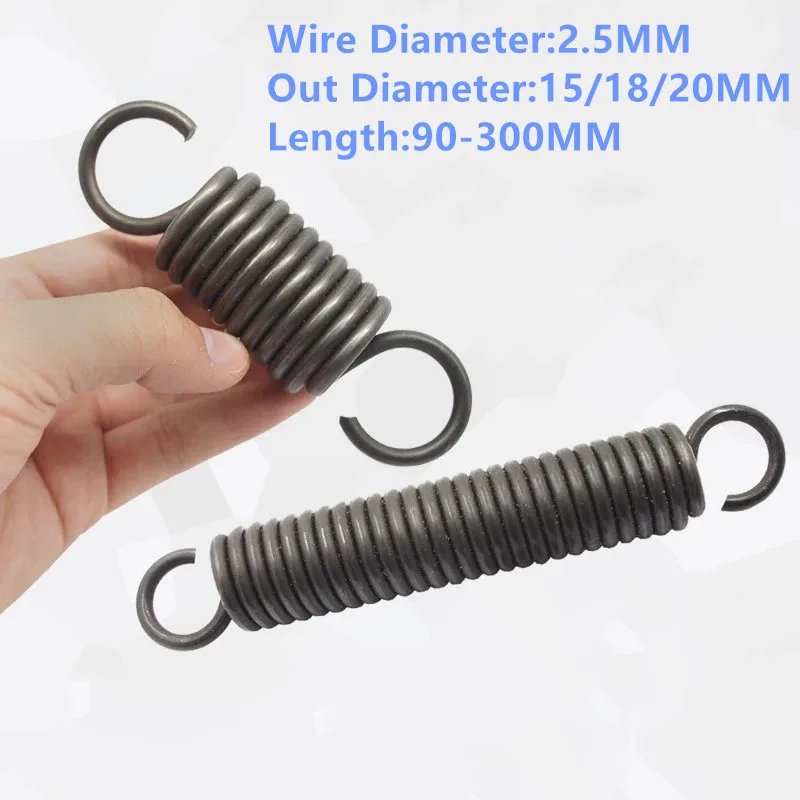 2PCS,Tension Spring Pullback Spring Coil Extension Spring Draught Spring 2.5mm Wire Dia 15 18 20mm Outer Dia 90-300mm Length
2PCS,Tension Spring Pullback Spring Coil Extension Spring Draught Spring 2.5mm Wire Dia 15 18 20mm Outer Dia 90-300mm Length