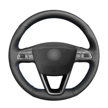 Hand-stitched Black PU Artificial Leather Steering Wheel Cover for Seat Leon 5F Mk3 Ibiza 6J Tarraco Arona Ateca Alhambra
Hand-stitched Black PU Artificial Leather Steering Wheel Cover for Seat Leon 5F Mk3 Ibiza 6J Tarraco Arona Ateca Alhambra