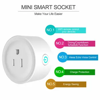 1PCS Smart EU/US Plug WiFi Power Socket US Plug Switch Control For Mobile Phone Connected Wifi Smart Socket
1PCS Smart EU/US Plug WiFi Power Socket US Plug Switch Control For Mobile Phone Connected Wifi Smart Socket