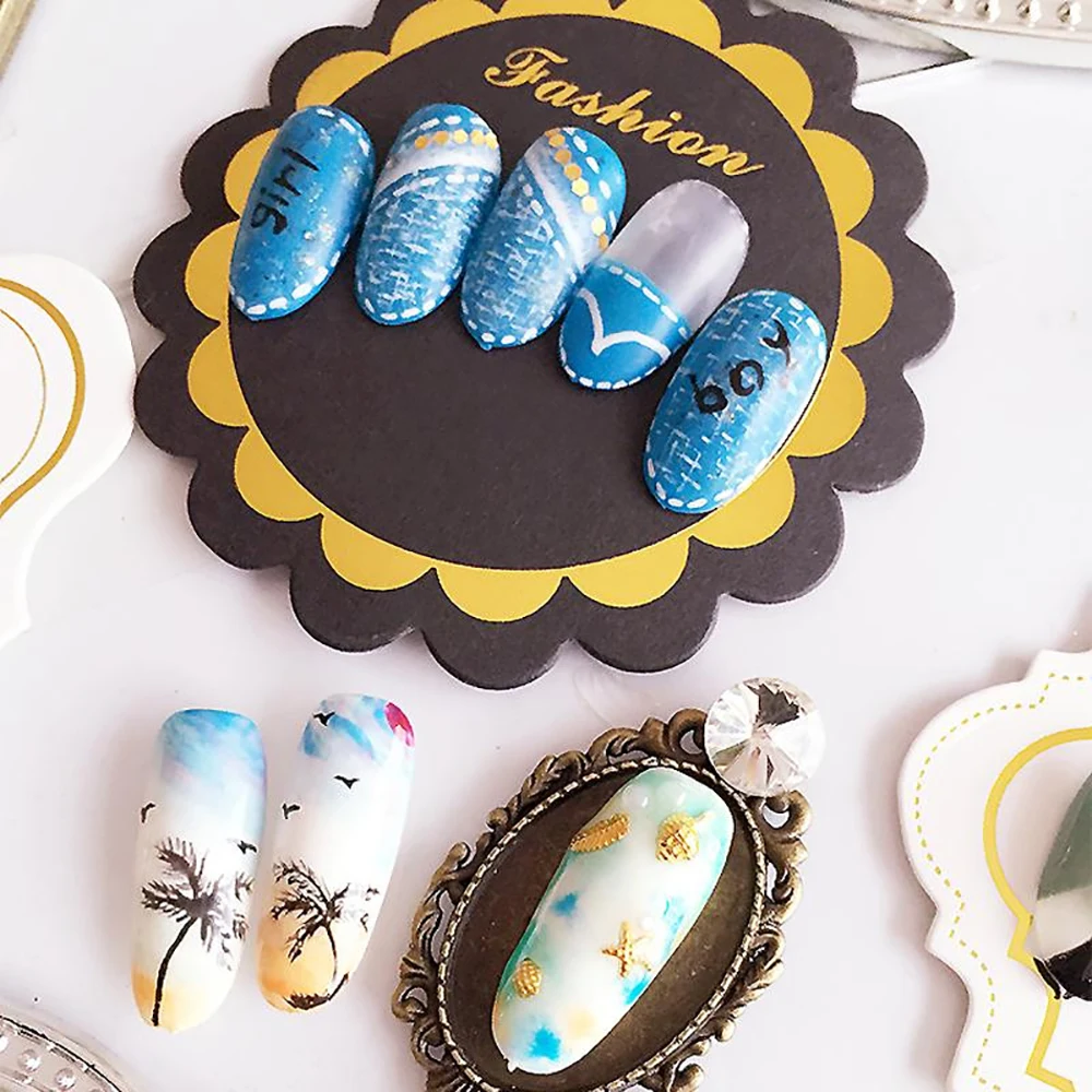 10 styles/set False Nail Practical Tip Display Card Board Retro European Style Showing Shelf Cards Manicure Nail Art Tools
10 styles/set False Nail Practical Tip Display Card Board Retro European Style Showing Shelf Cards Manicure Nail Art Tools