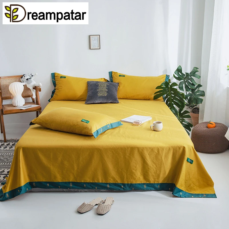 Dreampatar Modern Solid Color 100% Cotton 1Pcs Flat Sheet/2 Pcs Pillowcase Stylish Healthy Home Comfort Bedding BY238B
Dreampatar Modern Solid Color 100% Cotton 1Pcs Flat Sheet/2 Pcs Pillowcase Stylish Healthy Home Comfort Bedding BY238B