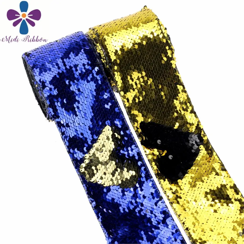 3"75mm Solid Color Double Reversible Sequin Ribbon Gold Black Royal DIY Wedding Party Gift Bowknots Making 25yards/roll
3"75mm Solid Color Double Reversible Sequin Ribbon Gold Black Royal DIY Wedding Party Gift Bowknots Making 25yards/roll