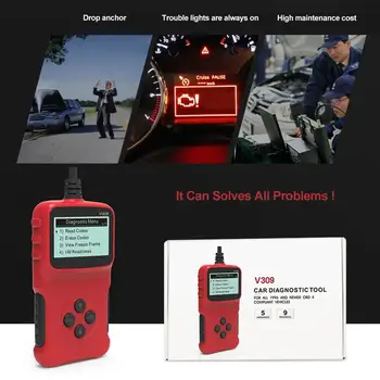 Read Code Card V309 Reads Car Fault Code Erase Fault Code Checks Vehicle Information Cable Power Supply DTC Fault Code Query
Read Code Card V309 Reads Car Fault Code Erase Fault Code Checks Vehicle Information Cable Power Supply DTC Fault Code Query